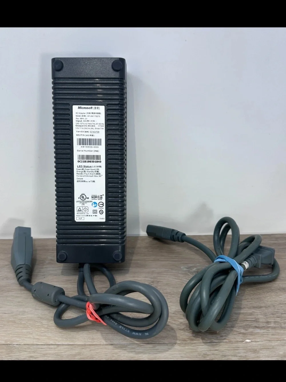 Microsort Xbox 360 175W Power Supply Brick AC Adapter OEM HP-AW175EF3 Works